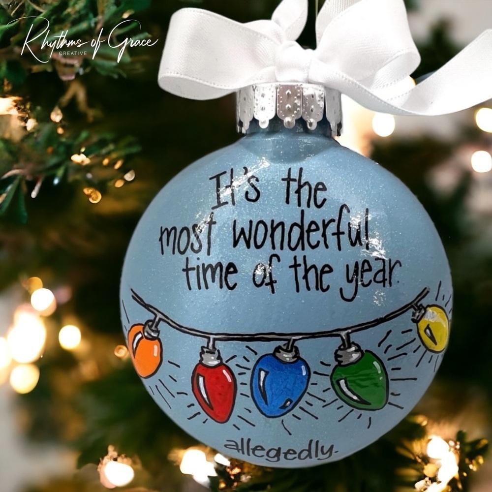Allegedly the Best Lawyer Christmas Ornament – Personalized & Hand-Painted!